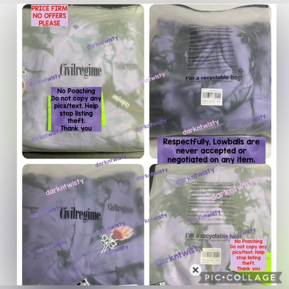 BNWT CIVIL REGIME BLACK ROSE HOODIE LAVENDER DREAM WASH LRG MENS HOODIE UNISEX - Picture 9 of 15